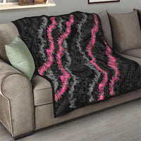 Guam Bougainvillea Lei Quilt Chamorro Tribal Pattern
