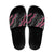 Guam Bougainvillea Lei Slide Sandals Chamorro Tribal Pattern - Polynesian Pride