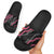 Guam Bougainvillea Lei Slide Sandals Chamorro Tribal Pattern - Polynesian Pride
