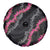 Guam Bougainvillea Lei Spare Tire Cover Chamorro Tribal Pattern