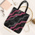 Guam Bougainvillea Lei Tote Bag Chamorro Tribal Pattern - Polynesian Pride