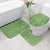 Hawaii Molokai Island Kukui Nut Flowers Bathroom Set Tribal Kakau Pattern - Polynesian Pride