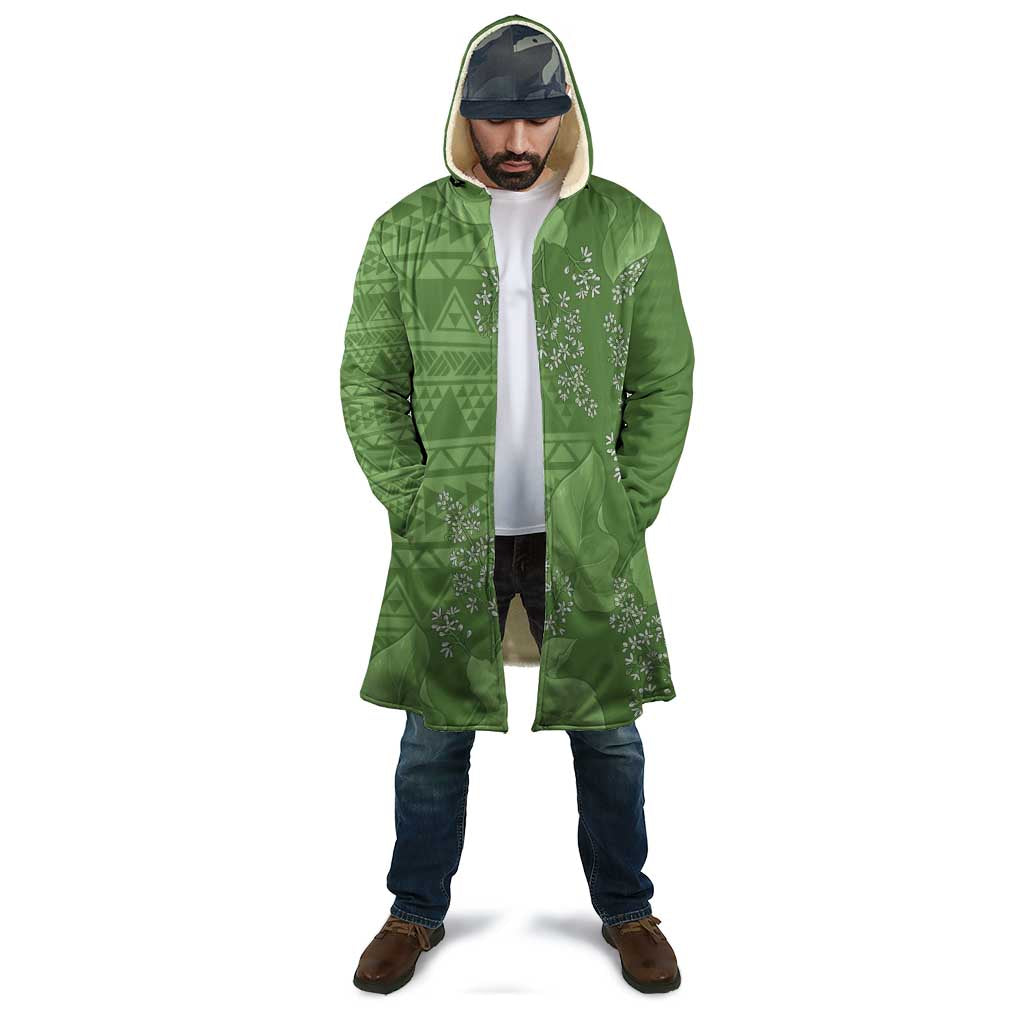 Hawaii Molokai Island Kukui Nut Flowers Cloak Tribal Kakau Pattern - Polynesian Pride