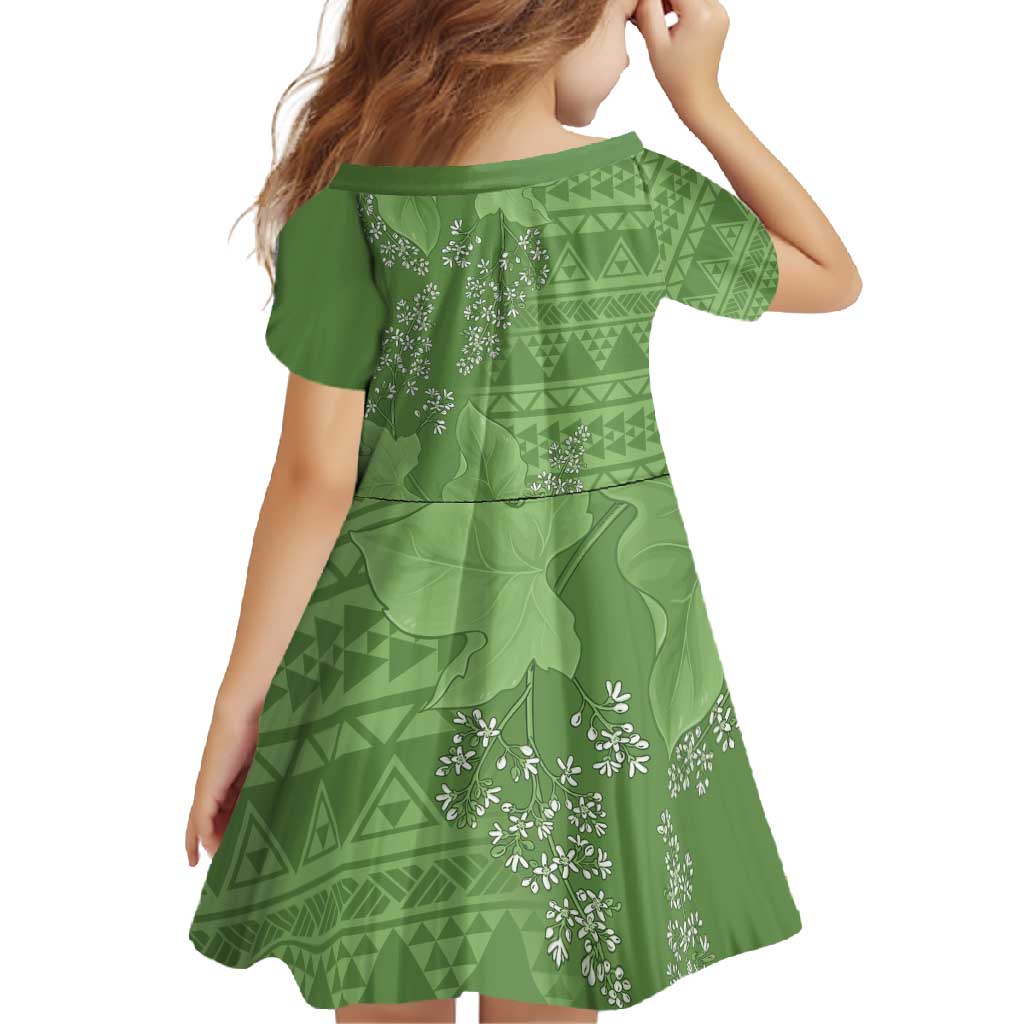 Hawaii Molokai Island Kukui Nut Flowers Family Matching Tank Maxi Dress and Hawaiian Shirt Tribal Kakau Pattern