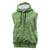 Hawaii Molokai Island Kukui Nut Flowers Sleeveless Zip Hoodie Tribal Kakau Pattern - Polynesian Pride