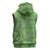 Hawaii Molokai Island Kukui Nut Flowers Sleeveless Zip Hoodie Tribal Kakau Pattern - Polynesian Pride