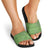 Hawaii Molokai Island Kukui Nut Flowers Slide Sandals Tribal Kakau Pattern - Polynesian Pride