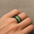 Hawaii Molokai Island Kukui Nut Flowers Spinner Ring Tribal Kakau Pattern - Polynesian Pride