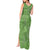 Hawaii Molokai Island Kukui Nut Flowers Tank Maxi Dress Tribal Kakau Pattern