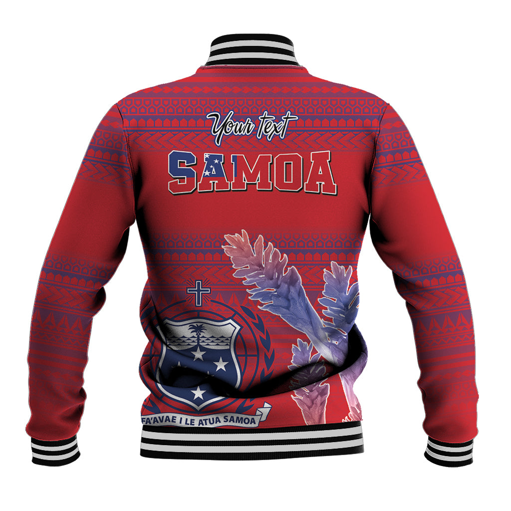 Custom Samoa 1962 Independence Day Custom Baseball Jacket Manuia le Aso Tuto'atasi Ula Nifo Red Art