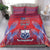 Custom Samoa 1962 Independence Day Custom Bedding Set Manuia le Aso Tuto'atasi Ula Nifo Red Art