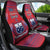 Custom Samoa 1962 Independence Day Custom Car Seat Cover Manuia le Aso Tuto'atasi Ula Nifo Red Art