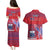 Custom Samoa 1962 Independence Day Custom Couples Matching Puletasi and Hawaiian Shirt Manuia le Aso Tuto'atasi Ula Nifo Red Art