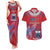 Custom Samoa 1962 Independence Day Custom Couples Matching Tank Maxi Dress and Hawaiian Shirt Manuia le Aso Tuto'atasi Ula Nifo Red Art
