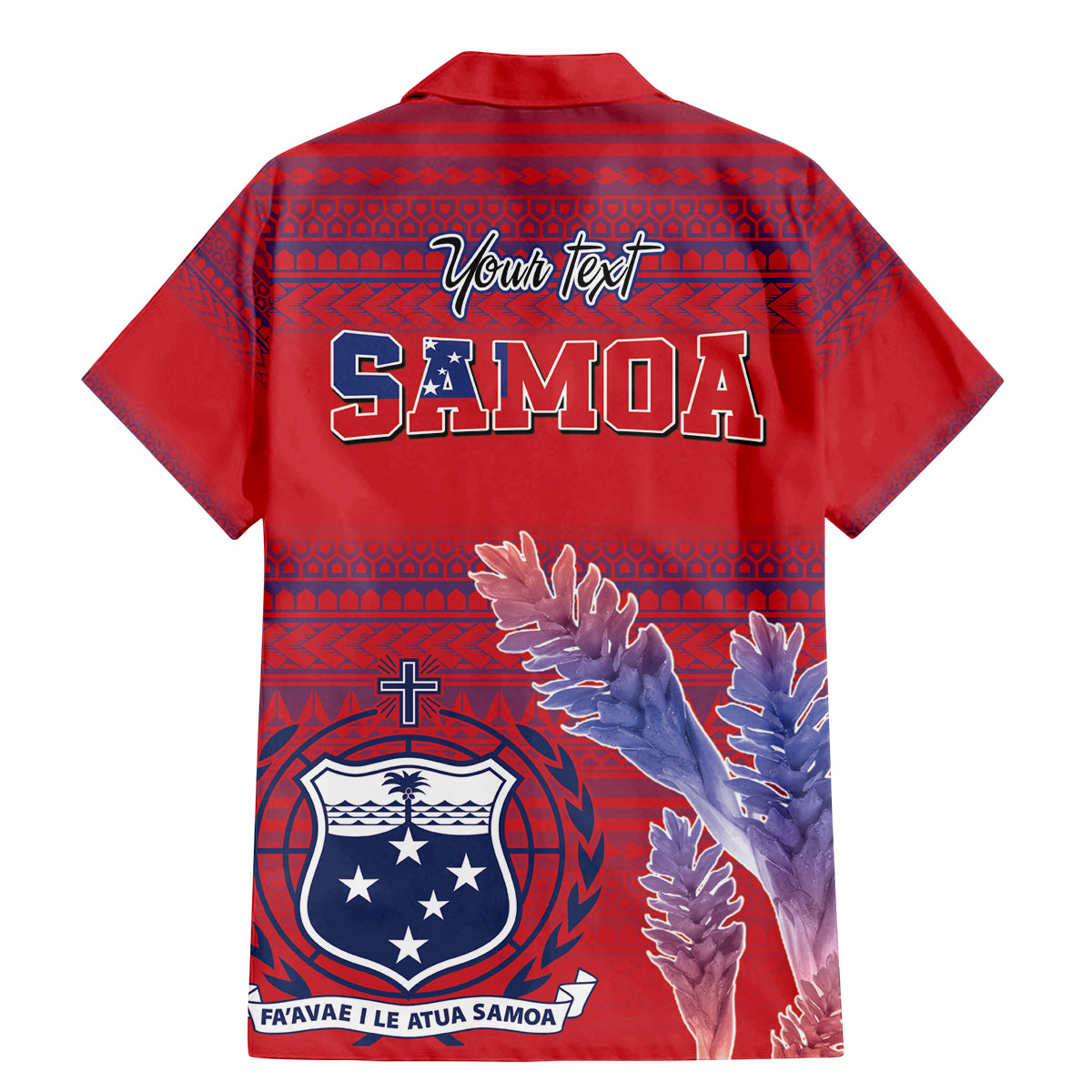 Custom Samoa 1962 Independence Day Custom Family Matching Mermaid Dress and Hawaiian Shirt Manuia le Aso Tuto'atasi Ula Nifo Red Art