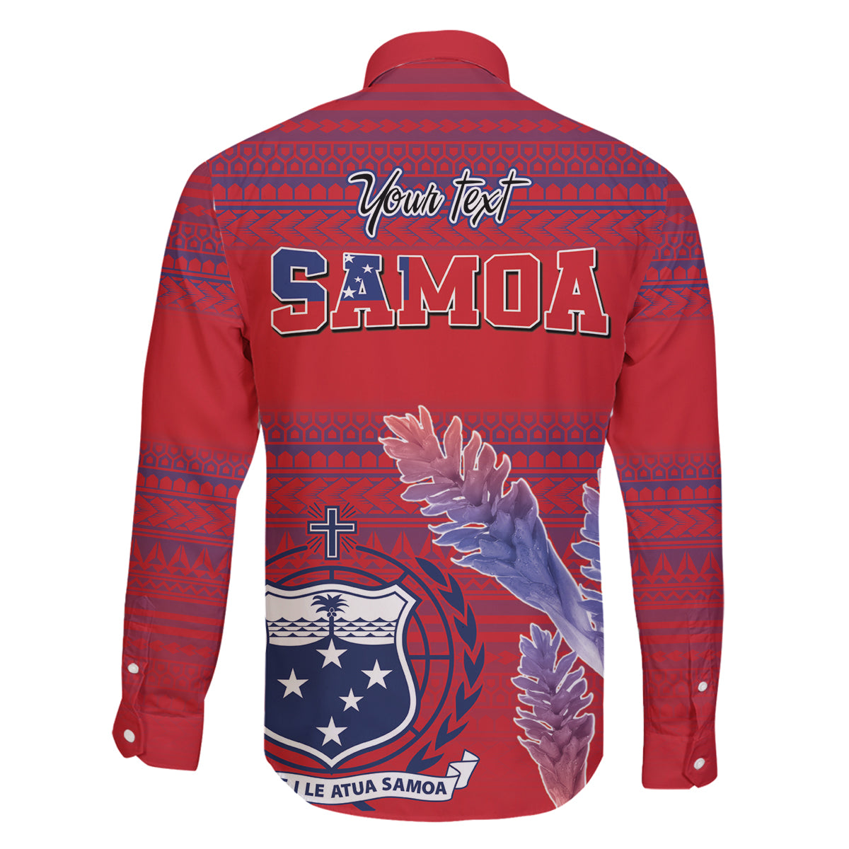 Custom Samoa 1962 Independence Day Custom Family Matching Off The Shoulder Long Sleeve Dress and Hawaiian Shirt Manuia le Aso Tuto'atasi Ula Nifo Red Art