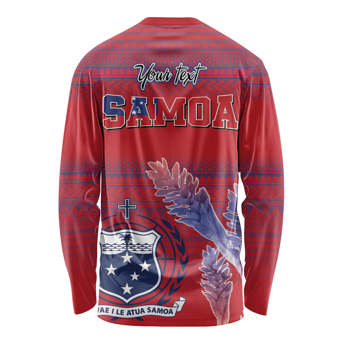 Custom Samoa 1962 Independence Day Custom Long Sleeve Shirt Manuia le Aso Tuto'atasi Ula Nifo Red Art LT9 - Polynesian Pride