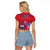Custom Samoa 1962 Independence Day Custom Raglan Cropped T Shirt Manuia le Aso Tuto'atasi Ula Nifo Red Art