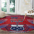 Custom Samoa 1962 Independence Day Custom Round Carpet Manuia le Aso Tuto'atasi Ula Nifo Red Art