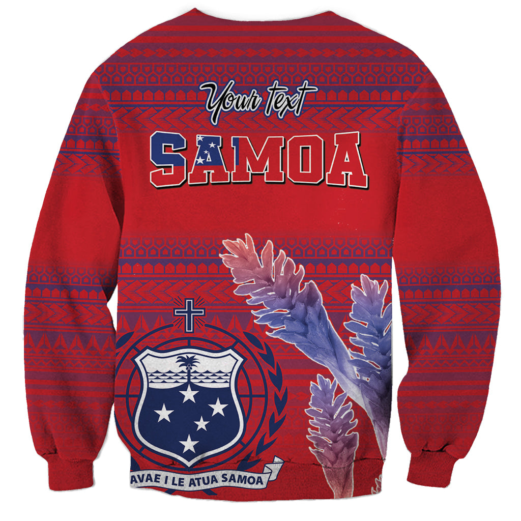 Custom Samoa 1962 Independence Day Custom Sweatshirt Manuia le Aso Tuto'atasi Ula Nifo Red Art