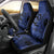Custom Samoa 62nd Manuia le Aso Tuto'atasi Car Seat Cover Samoan Tatau Blue Art