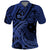 Custom Samoa 62nd Manuia le Aso Tuto'atasi Polo Shirt Samoan Tatau Blue Art