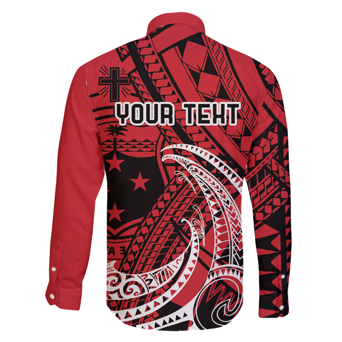 Custom Samoa Manuia le 62 Tausaga O le Tuto’atasi Family Matching Mermaid Dress and Hawaiian Shirt Samoan Tatau Red Art