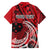 Custom Samoa Manuia le 62 Tausaga O le Tuto’atasi Family Matching Tank Maxi Dress and Hawaiian Shirt Samoan Tatau Red Art