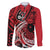 Custom Samoa Manuia le 62 Tausaga O le Tuto’atasi Family Matching Tank Maxi Dress and Hawaiian Shirt Samoan Tatau Red Art