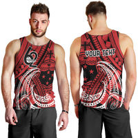 Custom Samoa Manuia le 62 Tausaga O le Tuto’atasi Men Tank Top Samoan Tatau Red Art