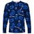 Manu Samoa Rugby Long Sleeve Shirt Polynesian Style With Hibiscus LT9 Unisex Blue - Polynesian Pride