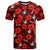 (Custom Text and Number) Tonga Rugby T Shirt Polynesian Style With Hibiscus LT9 Red - Polynesian Pride