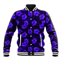 Polynesian Pride Hawaii Style With Hibiscus Baseball Jacket Blue LT9 Unisex Blue - Polynesian Pride