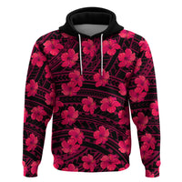 Polynesian Pride Hawaii Style With Hibiscus Hoodie Pink LT9 Pink - Polynesian Pride