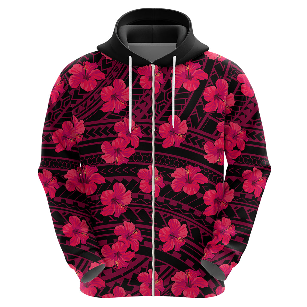 Polynesian Pride Hawaii Style With Hibiscus Hoodie Pink LT9 - Polynesian Pride