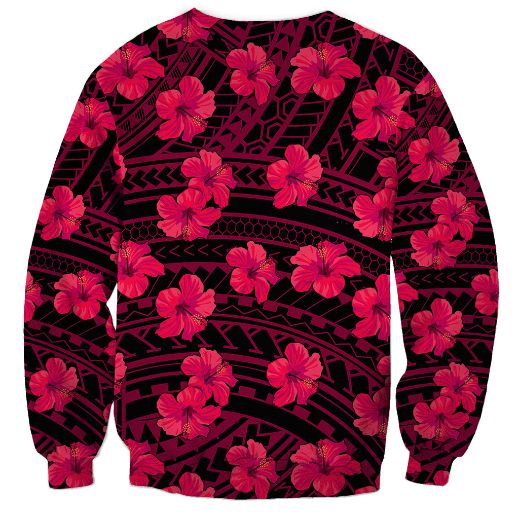 Polynesian Pride Hawaii Style With Hibiscus Sweatshirt Pink LT9 - Polynesian Pride