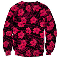 Polynesian Pride Hawaii Style With Hibiscus Sweatshirt Pink LT9 - Polynesian Pride
