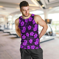 Polynesian Pride Hawaii Style With Hibiscus Men Tank Top Purple LT9 - Polynesian Pride