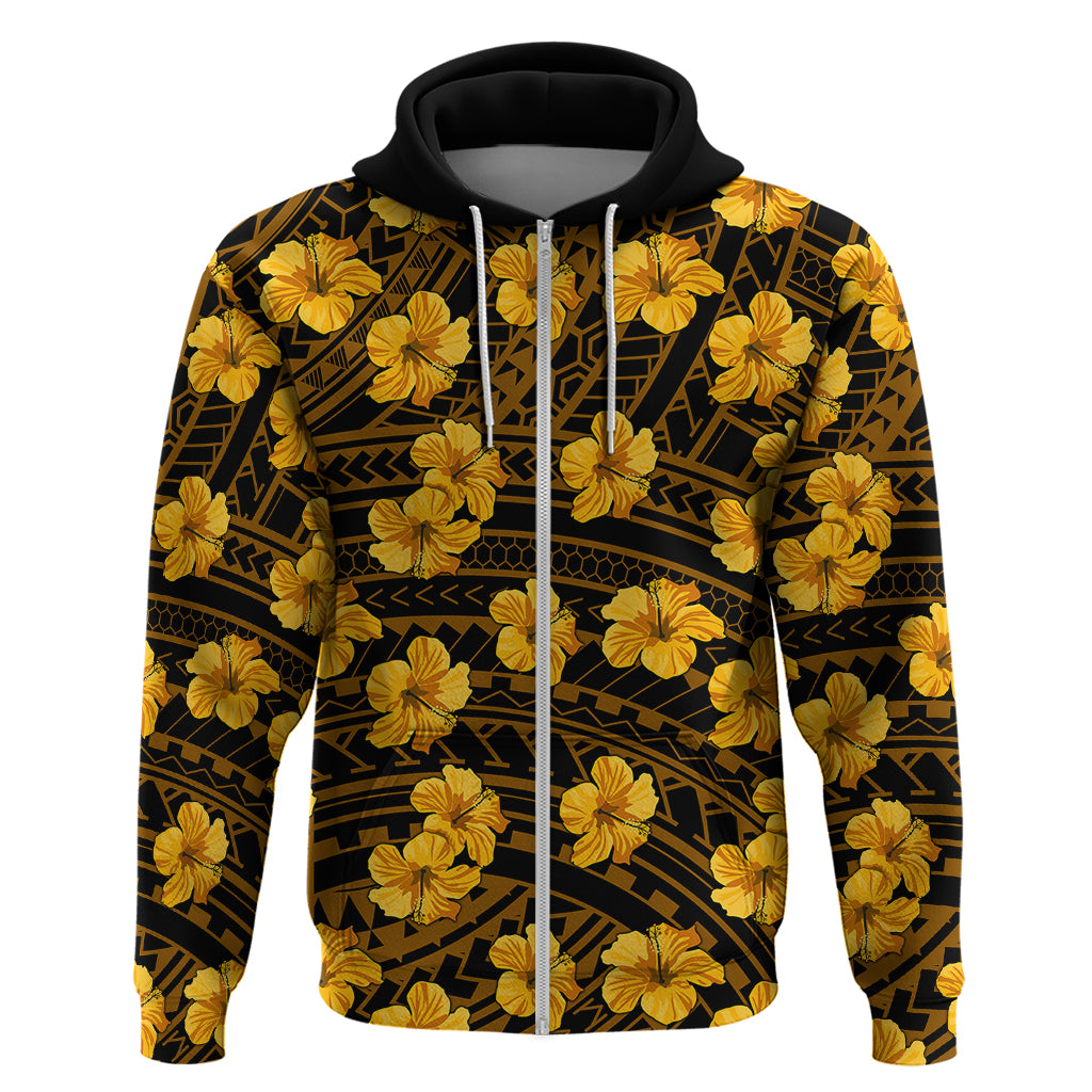 Polynesian Pride Hawaii Style With Hibiscus Hoodie Yellow LT9 - Polynesian Pride