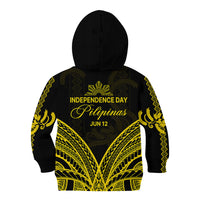 Philippines Independence Day Kid Hoodie Pechera With Side Barong Patterns LT9 - Polynesian Pride