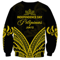 Philippines Independence Day Sweatshirt Pechera With Side Barong Patterns LT9 - Polynesian Pride