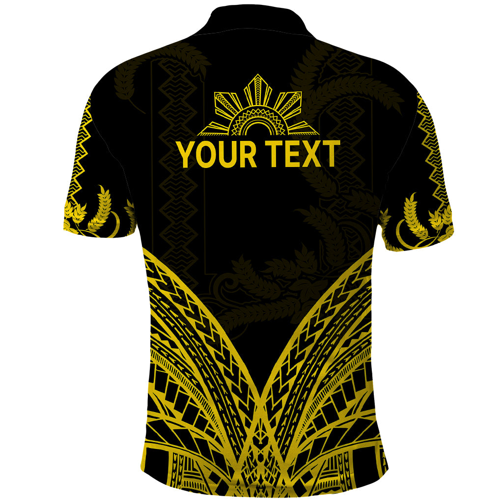 Custom Philippines Independence Day Polo Shirt Pechera With Side Barong Patterns LT9 - Polynesian Pride
