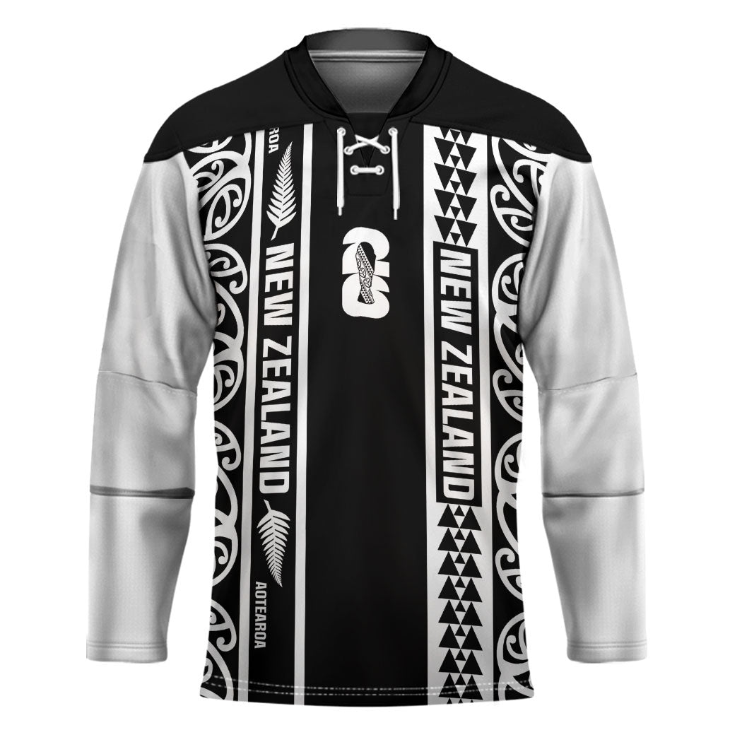 Custom New Zealand Football White Fern Supporter Hockey Jersey