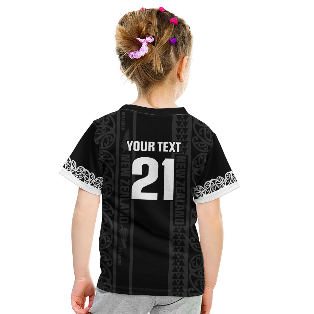 Custom New Zealand Football White Fern Supporter Kid T Shirt