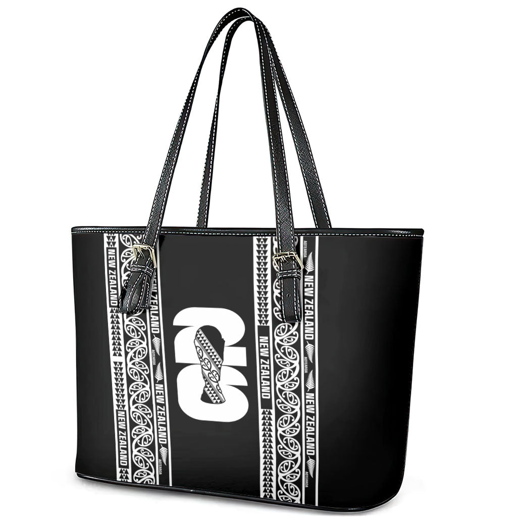New Zealand Football White Fern Supporter Leather Tote Bag
