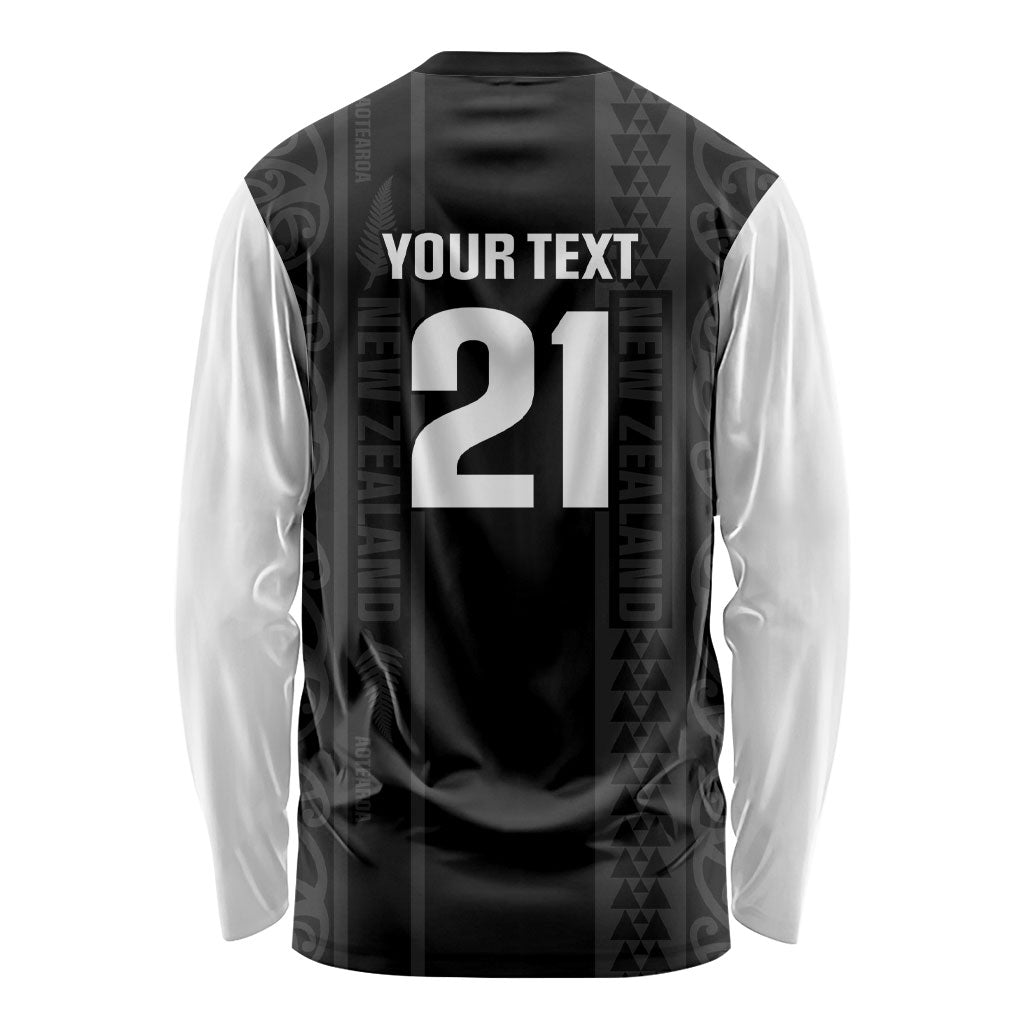 Custom New Zealand Football White Fern Supporter Long Sleeve Shirt