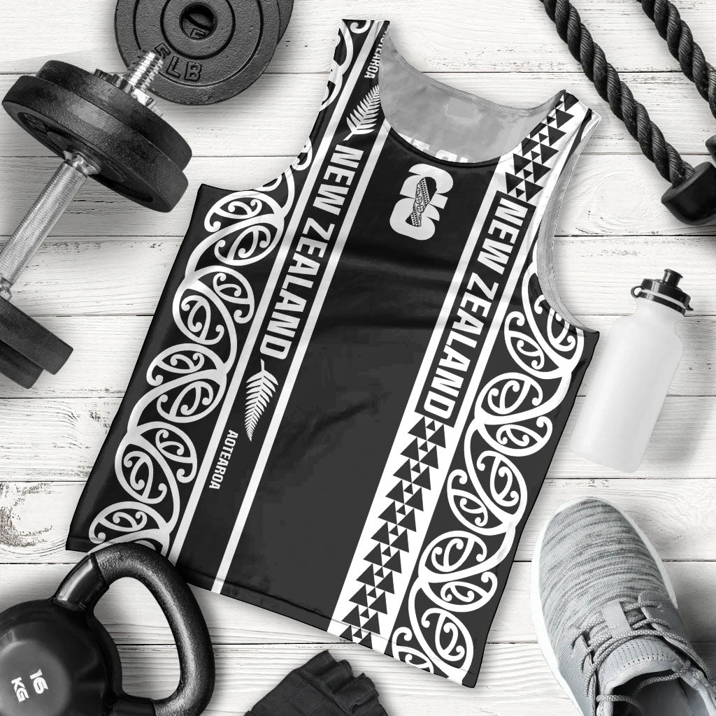 Custom New Zealand Football White Fern Supporter Men Tank Top
