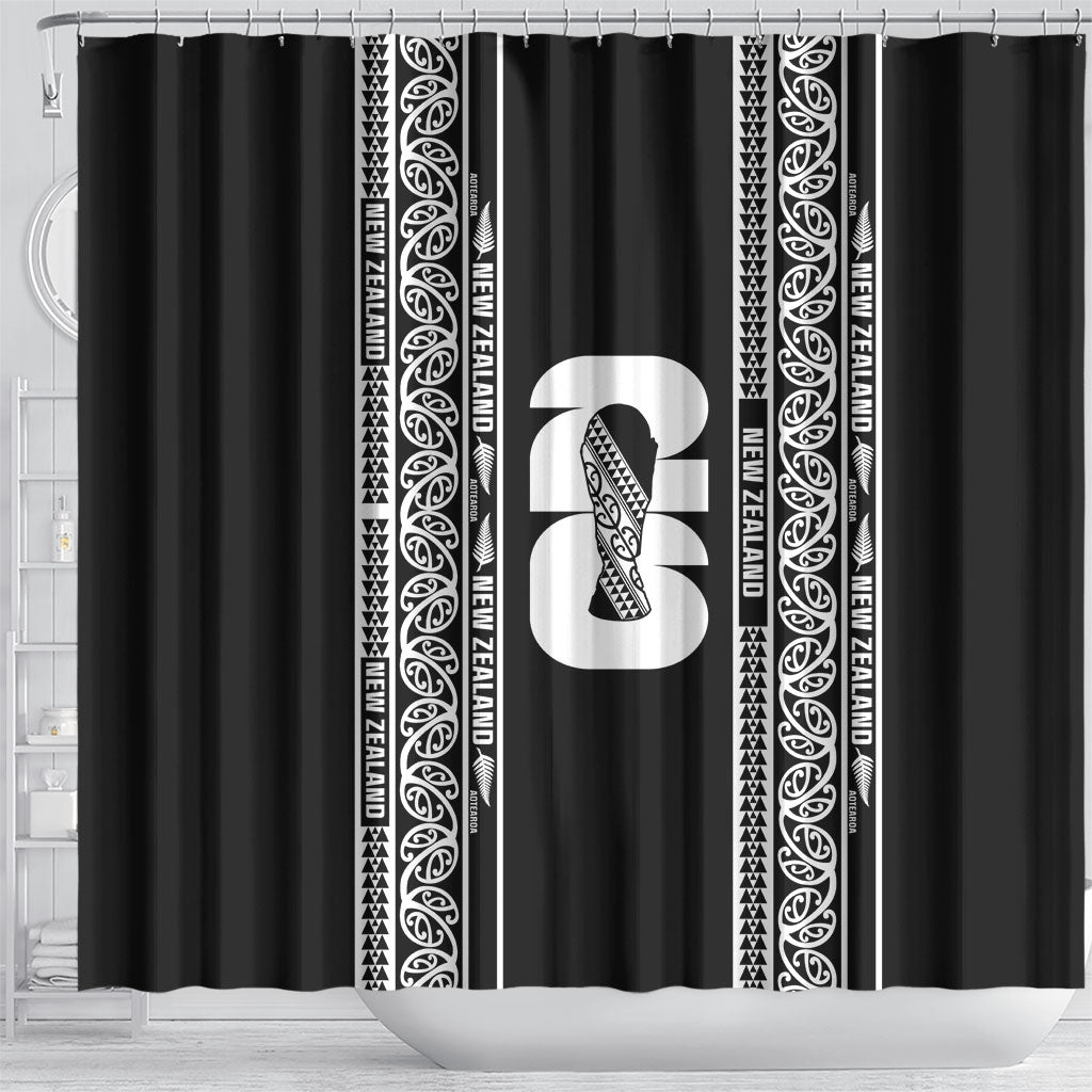 New Zealand Football White Fern Supporter Shower Curtain
