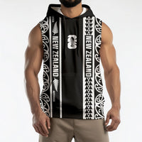 Custom New Zealand Football White Fern Supporter Sleeveless Hoodie