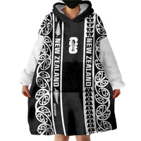 Custom New Zealand Football White Fern Supporter Wearable Blanket Hoodie